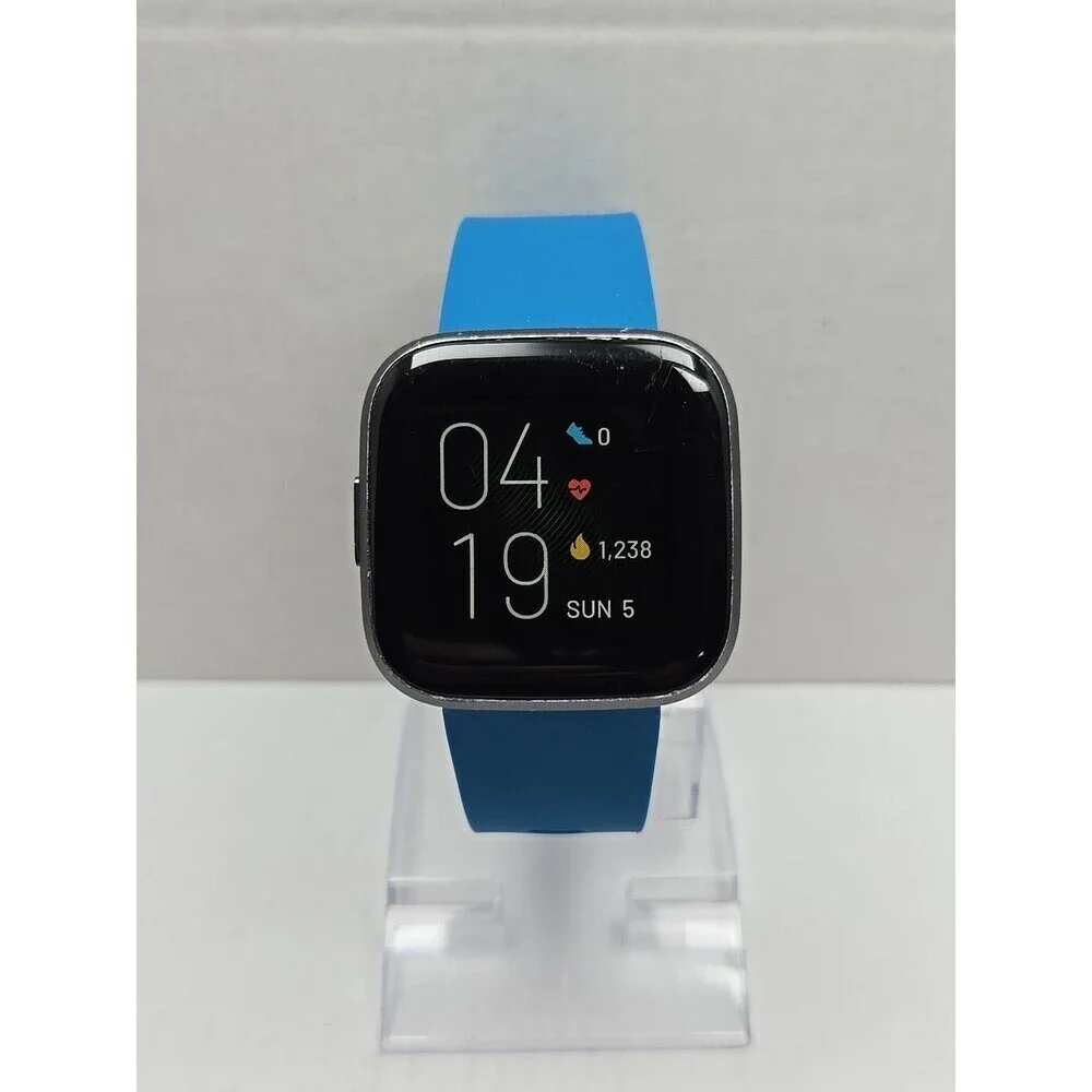 Fitbit Versa 2 Smartwatch Gray 40mm Alexa WR50M Always On Display W/ Charger